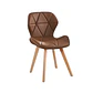 Comedor Mesa Aura Blanca 120cms  + 4 Sillas Mariposa Ecocuero Wood - Miniatura 8