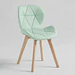 Comedor Mesa Aura Blanca 120cms  + 4 Sillas Mariposa Ecocuero Wood - Miniatura 11