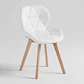 Comedor Mesa Aura Blanca 120cms  + 4 Sillas Mariposa Ecocuero Wood - Miniatura 13