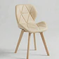 Comedor Mesa Aura Blanca 120cms  + 4 Sillas Mariposa Ecocuero Wood - Miniatura 14