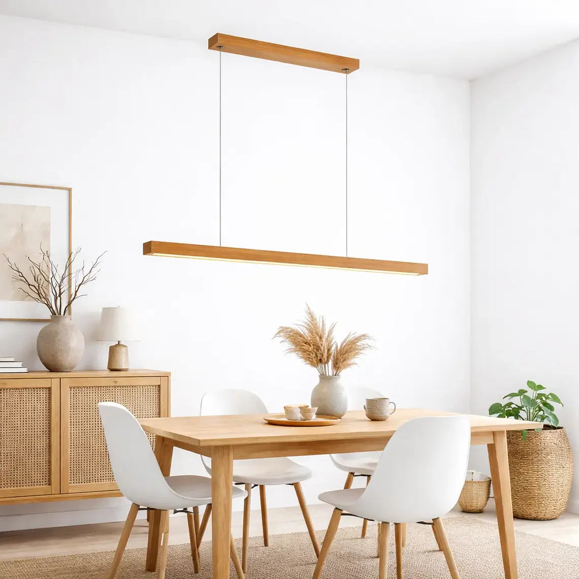 Lampara Techo Led Camacho Wood 2