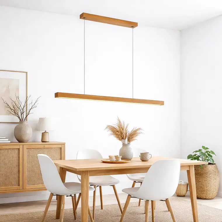 Lampara Techo Led Camacho Wood 2