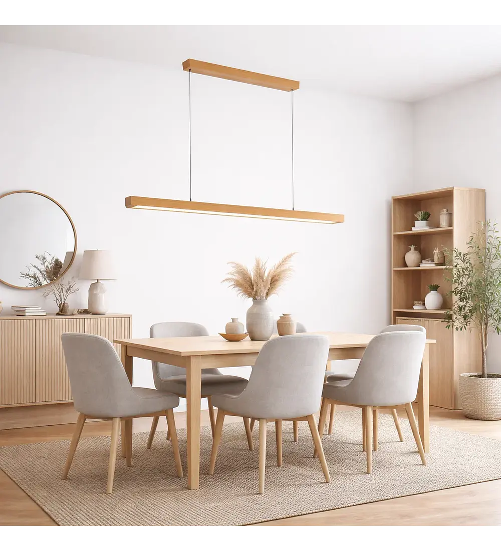 Lampara Techo Led Camacho Wood
