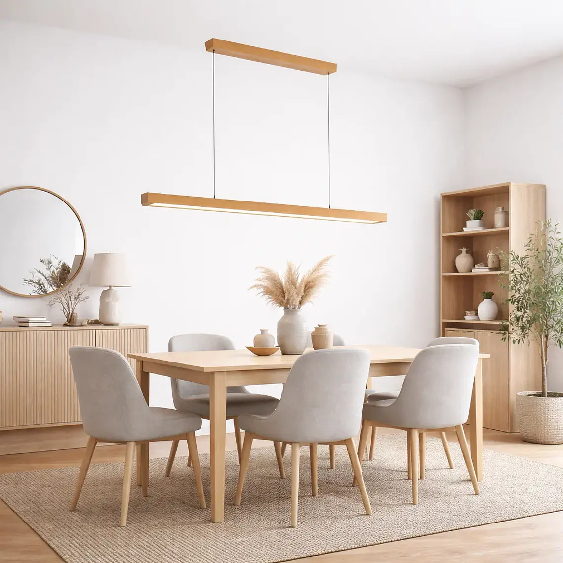 Lampara Techo Led Camacho Wood 4