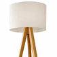Lampara de Pie Classic Blanca / Madera - Miniatura 4