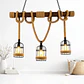 Lampara Colgante Cuerdas 3 Luces L05 - Miniatura 2