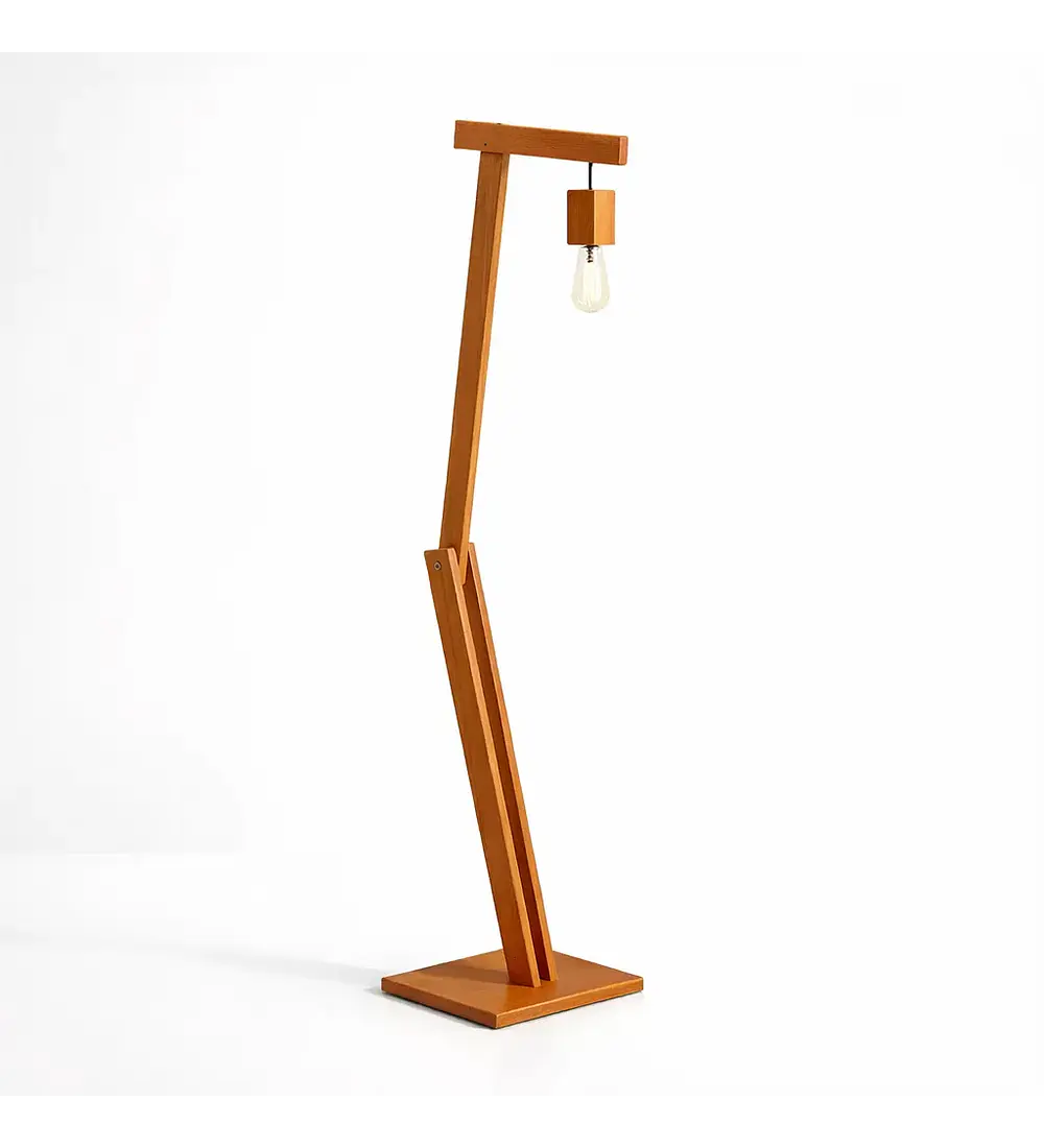 Lampara de Pie Madera Pelicano