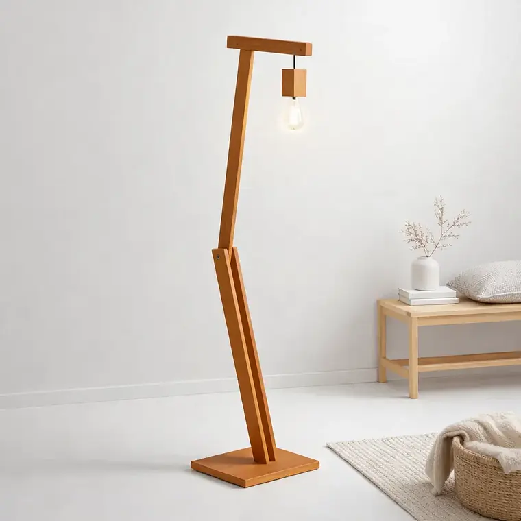 Lampara de Pie Madera Pelicano 2
