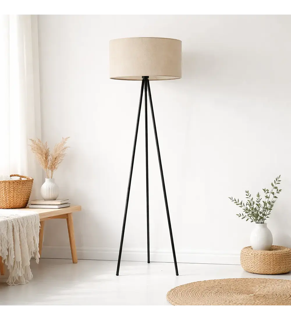 Lampara Tripode Beige 101