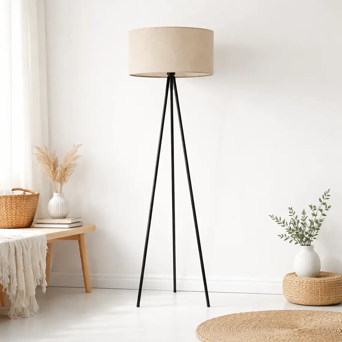 Lampara Tripode Beige 101 2
