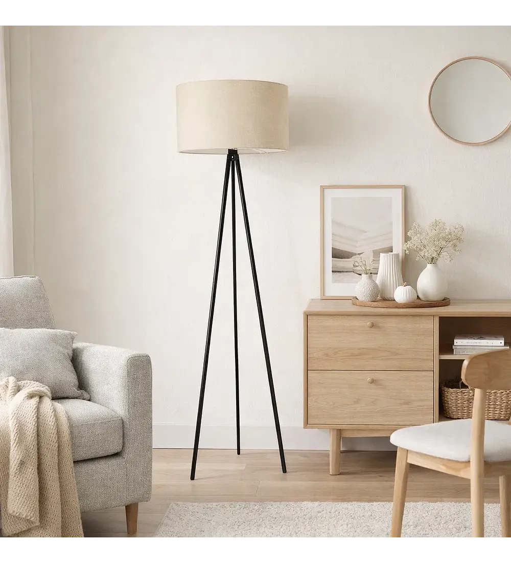 Lampara Tripode Beige 101