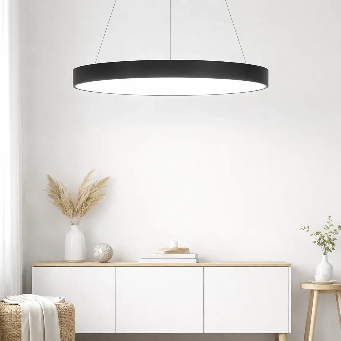 Lampara Led 45w Colgante Brihaspati Redonda Konnergie 2