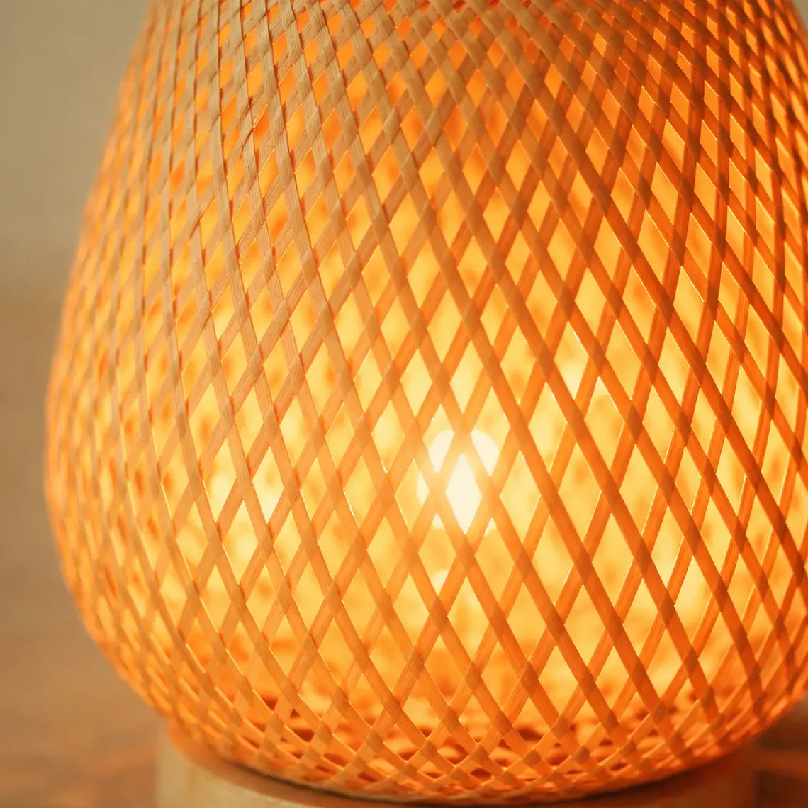 Lampara de Mesa Bamboo 30cm 3