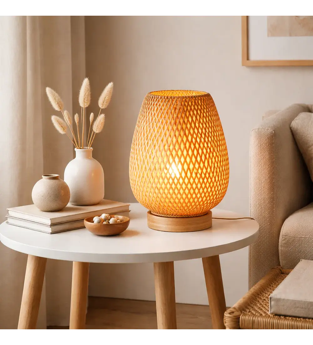Lampara de Mesa Bamboo 30cm