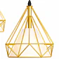 Panel 3 Lamparas Triangulares Gold - Miniatura 2