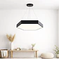 Lampara Led Moderna Colgante 48w 600mm Negra 6000k Modelo Hexagono Cerrado Sudeep Konnergie - Miniatura 2