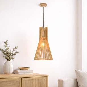 Lampara Rattan Triangular
