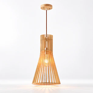 Lampara Rattan Triangular