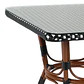 Mesa Bistro Parisino con Metál y Rattan Sintético - Miniatura 5