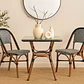 Mesa Bistro Parisino con Metál y Rattan Sintético - Miniatura 3
