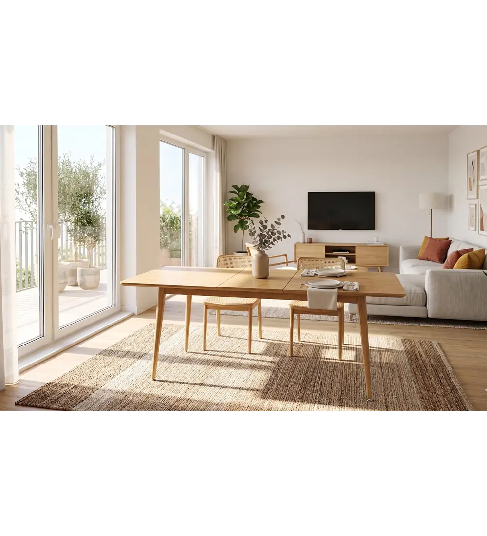 Mesa Expandible Rectangular Zeus 160x90cm ~ 200x90cm