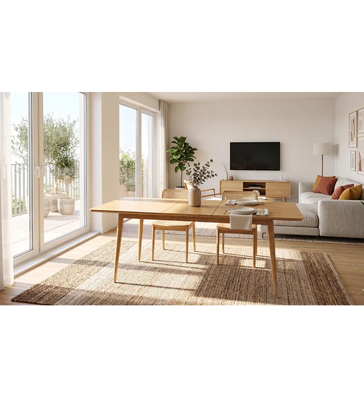 Mesa Expandible Rectangular Zeus 160x90cm ~ 200x90cm
