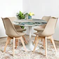 Comedor Mesa Tulip Marmol Stone 100cms + 4 Sillas Tulip - Miniatura 2