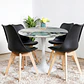 Comedor Mesa Tulip Marmol Stone 100cms + 4 Sillas Tulip - Miniatura 4