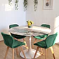 Comedor Mesa Tulip Stone 100cms + 4 Sillas Mariposa Velvet - Miniatura 7