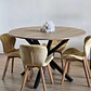 Comedor Warwick Rustica 120cm + 4 Sillas Mariposa Velvet - Miniatura 3