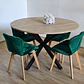 Comedor Warwick Rustica 120cm + 4 Sillas Mariposa Velvet - Miniatura 4
