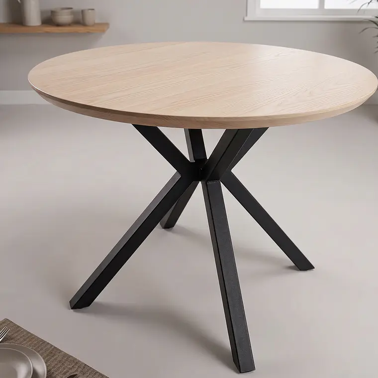 Comedor Warwick Rustica 120cm + 4 Sillas Mariposa Velvet 5