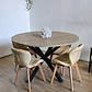 Comedor Warwick Rustica 120cm + 4 Sillas Mariposa Velvet - Miniatura 6