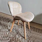 Comedor Mesa Tulip Stone Negra 100cms + 4 Sillas Mariposa Velvet - Miniatura 2