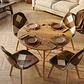 Comedor Eames Wood 100cms + 4 Sillas Patchwork Davinci - Miniatura 7