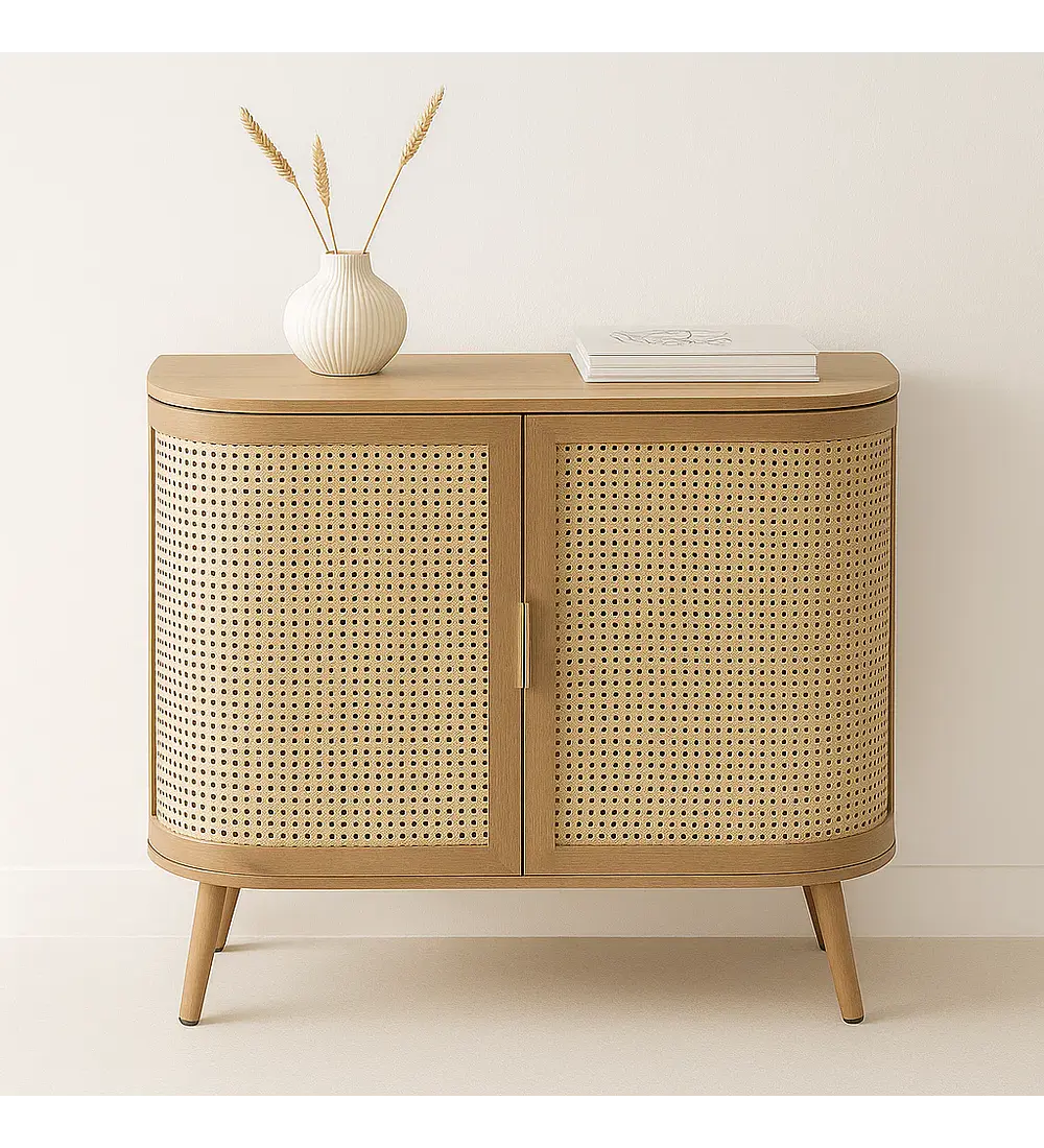 Cómoda Siena Rattan - Natural