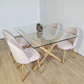 Comedor Medlock 140x90cm + 4 Sillas Bread Lino Wood - Miniatura 10