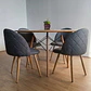 Comedor Mesa Wood 100cm + 4 Sillas Bread Lino Wood - Miniatura 10