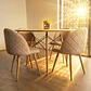 Comedor Mesa Wood 100cm + 4 Sillas Bread Lino Wood - Miniatura 12