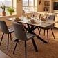 Comedor Madrid Stone 140x80cms + 4 Sillas Capitonne Top Velvet Black - Miniatura 3