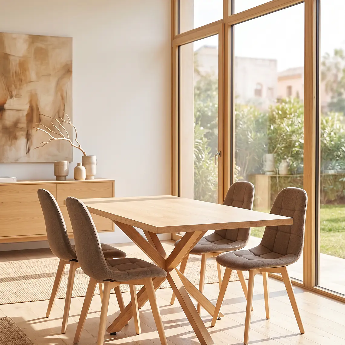 Mesa Madrid Rectangular Wood 3
