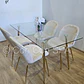 Comedor Rubi Gold 130x80cms + 4 Sillas Beetle - Miniatura 32