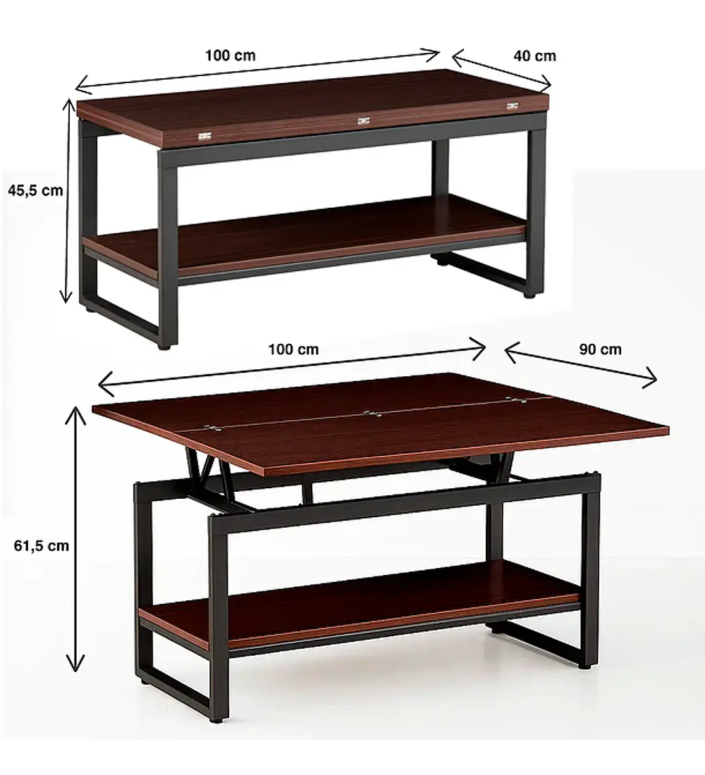 Mesa de Centro Sombra - Negra