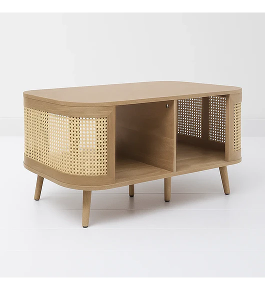 Mesa de Centro Siena Rattan - Natural
