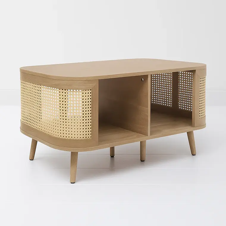 Mesa de Centro Siena Rattan - Natural 1