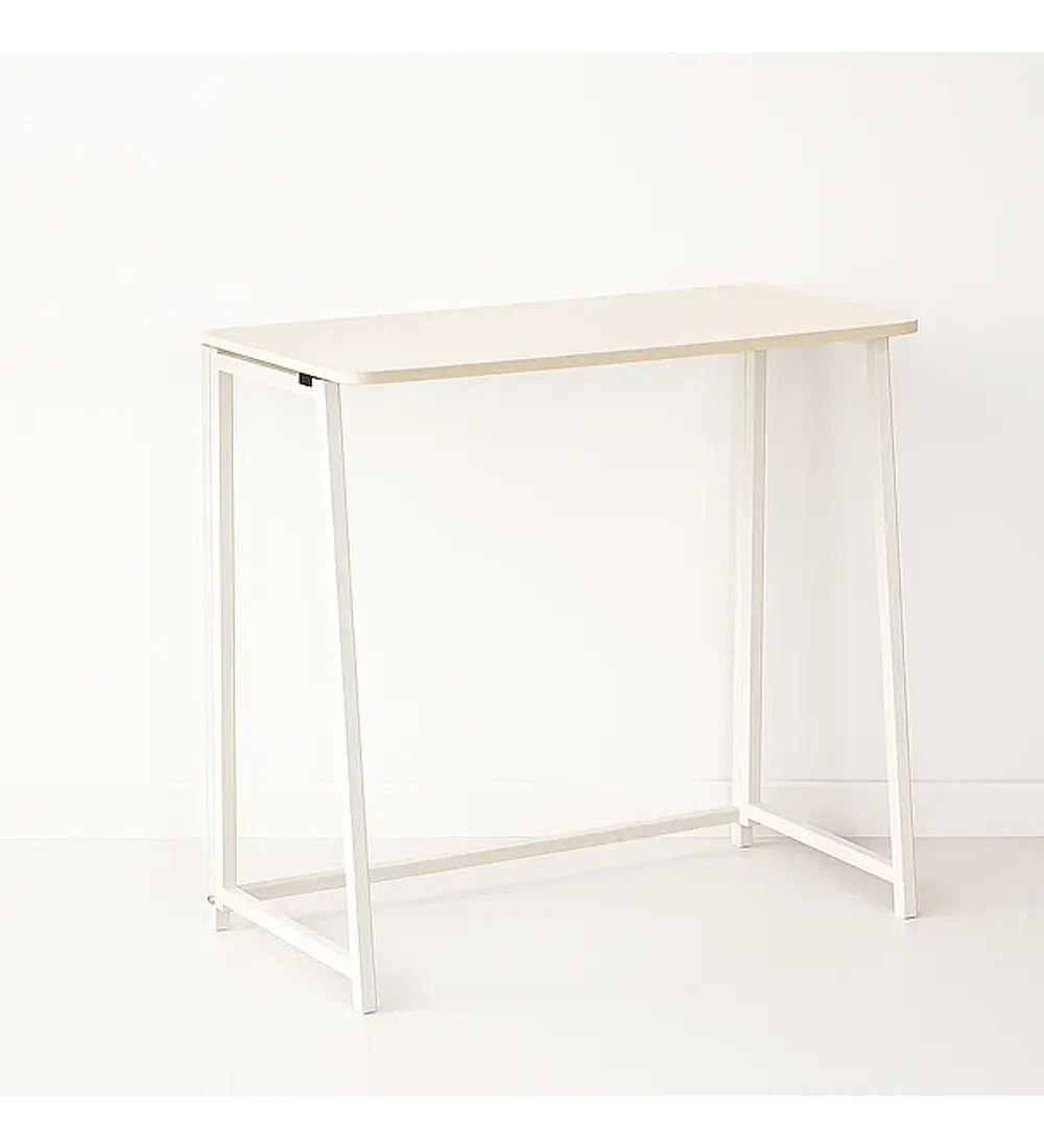 Escritorio Flex Compacto Mdf - Natural Blanca