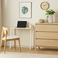 Escritorio Flex Compacto Mdf - Natural Blanca - Miniatura 3
