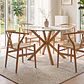 Comedor Mesa Warwick 120cm + 4 Sillas Wishbone - Miniatura 2