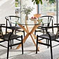 Comedor Mesa Warwick 120cm + 4 Sillas Wishbone - Miniatura 4