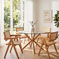 Comedor Mesa Warwick 120cm + 4 Sillas Chandigarh - Miniatura 2